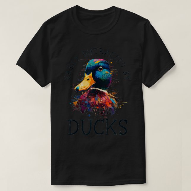 Duck Lover Funny Waterfowl Hunting Mallard Duck Hu T-Shirt (Design Front)
