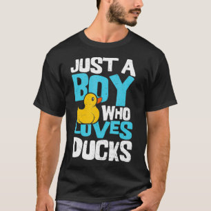 Duck Lover Just A Boy Who Loves Ducks Ducks T-Shirt