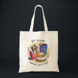 Duck menu tote bag<br><div class="desc">Not for eating! Just cute.</div>