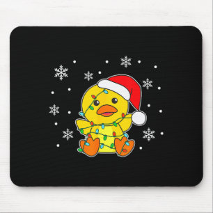 Duck Merry Christmas Winter Animals Duck Mouse Mat