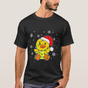 Duck Merry Christmas Winter Animals Duck  T-Shirt