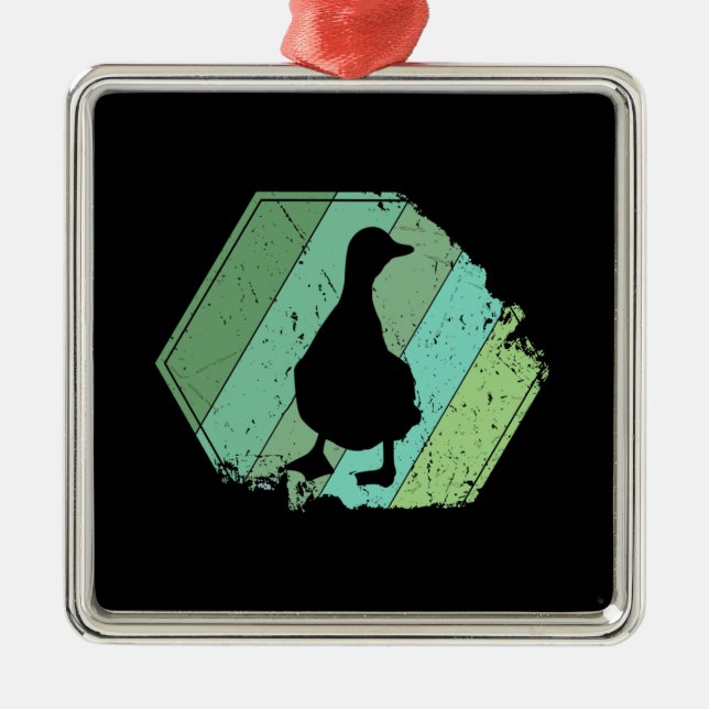 Duck Metal Tree Decoration (Front)