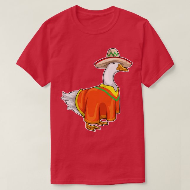 Duck Mexican hat Poncho T-Shirt (Design Front)