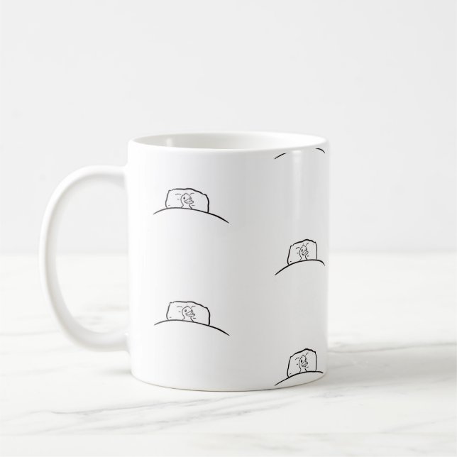 Duck mug, Duck in bed mug. Cute Duck mug (Left)