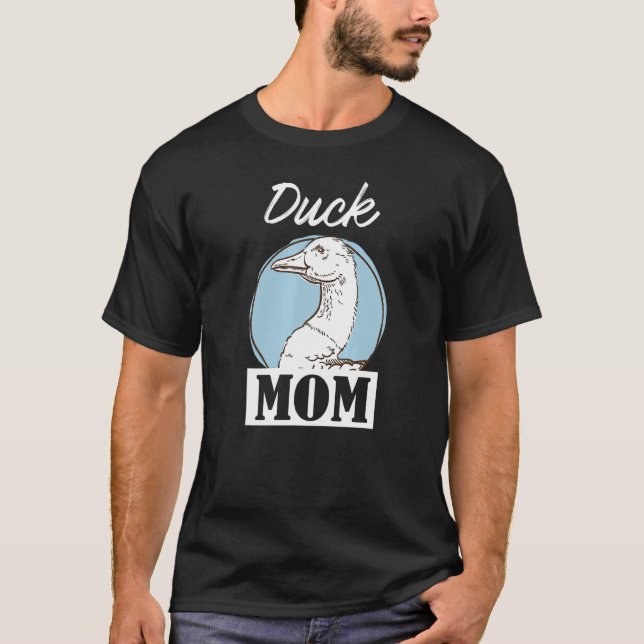 Duck Mum Retro Chicken Lover Tee (Front)