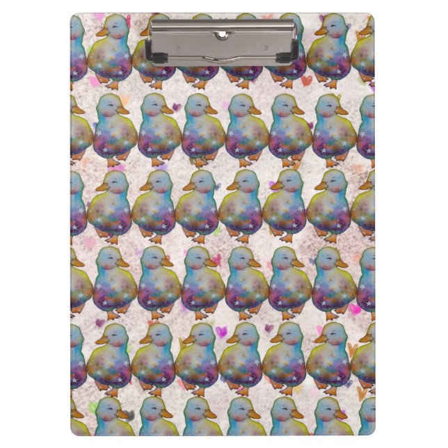 Duck named Rainbow Clipboard (Front)