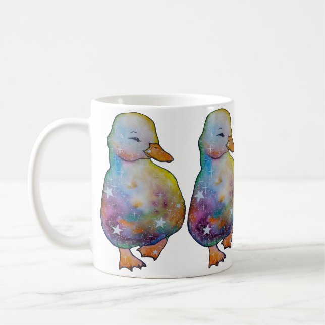 Duck named Rainbow Coffee Mug (Left)