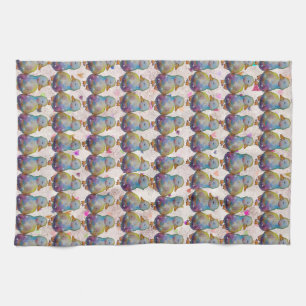 Duck named Rainbow Tea Towel