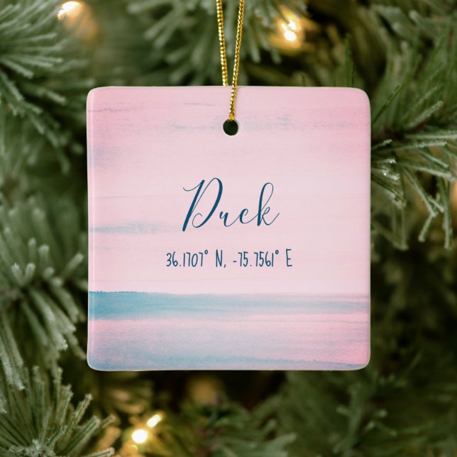 Duck, NC The Outer Banks Personalised Ornament (Tree)