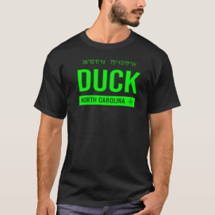 Duck North Carolina Beach Visit Outer Banks Gps Co T-Shirt
