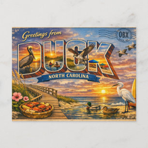 Duck North Carolina Postcard