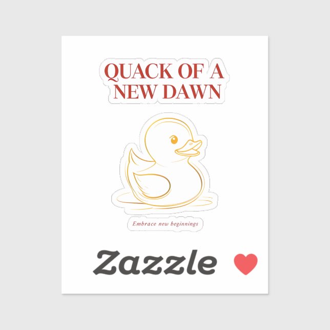 Duck of a New Dawn – Silhouette Sunrise Art (Sheet)