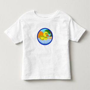 Duck on Beach with Palm trees.PNG Toddler T-Shirt