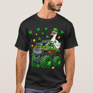 Duck On Monster Truck Farmer St Patrick's Day Sham T-Shirt