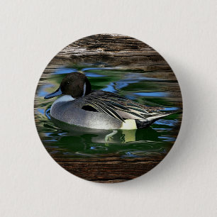 Duck On The Lake 6 Cm Round Badge