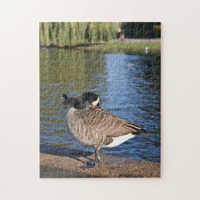 Duck on the Water Bird Nature Photography Jigsaw Puzzle (Vertical)