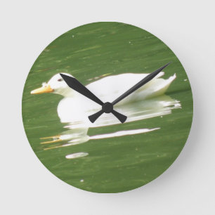 Duck on the Water Wall Clock