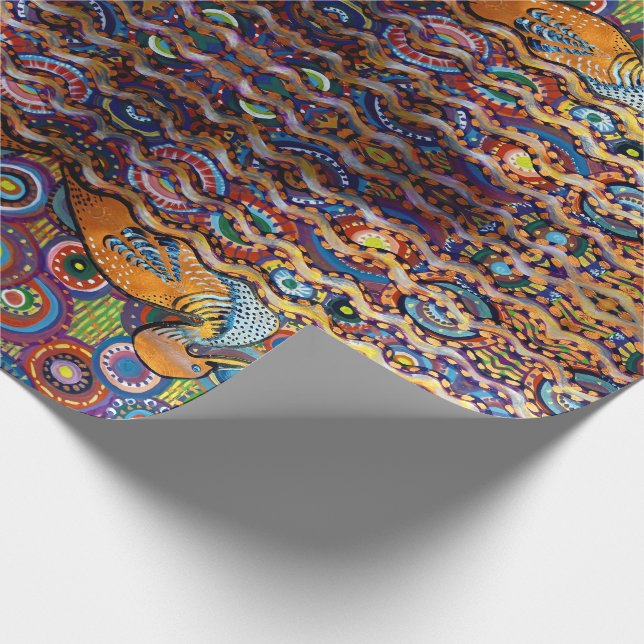 duck painting wrapping paper (Corner)