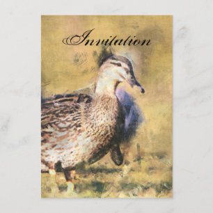 Duck Party Announcement Invitation