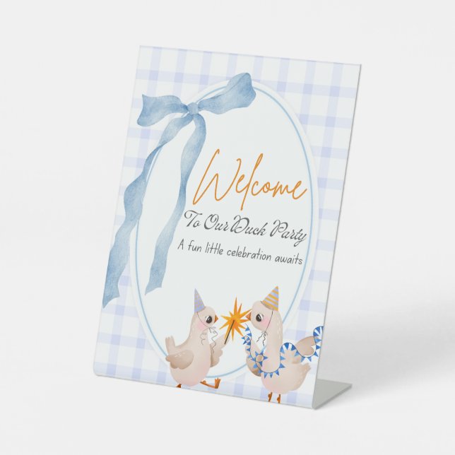 Duck Party Welcome Sign  (Front)