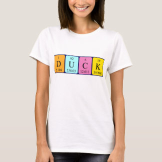 Duck periodic table name shirt