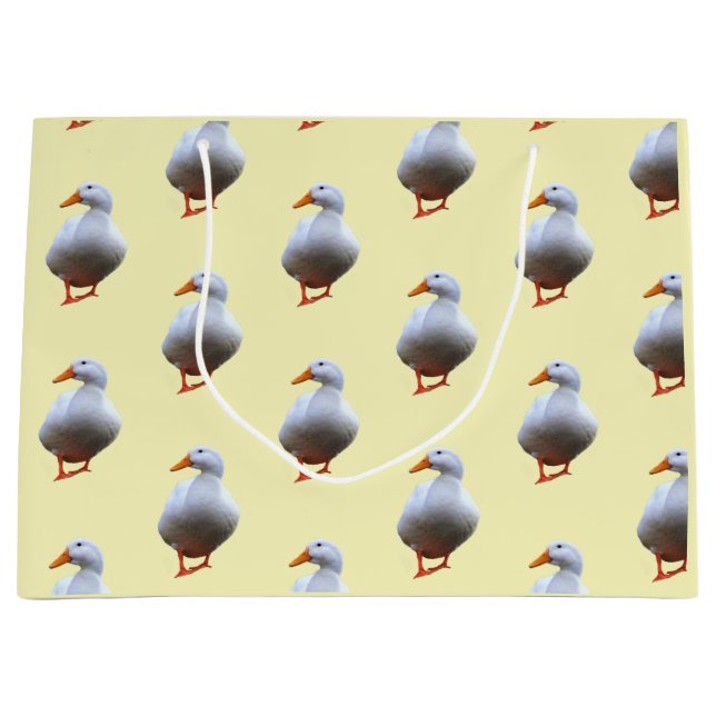 Duck Photo  Large Gift Bag (Front)