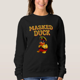 Duck Pirate Masked Face Cute Cruising Rubber Fun C Sweatshirt