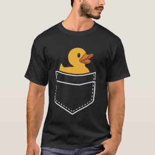 Duck Pocket Funny Duckling Bird Bath Toy Gift T-Shirt