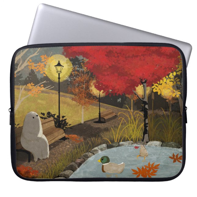 Duck Pond - Autumn Laptop Sleeve (Front)