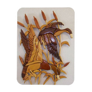 "Duck Pond Flight" Magnet