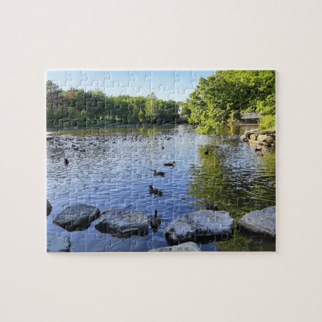 Duck Pond Jigsaw Puzzle (Horizontal)