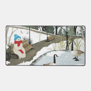 Duck Pond - Winter Desk Mat