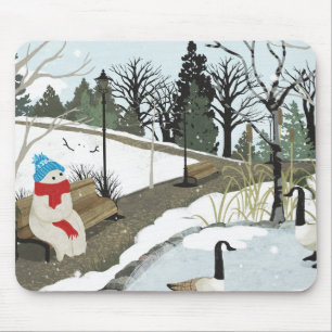 Duck Pond - Winter Mouse Mat
