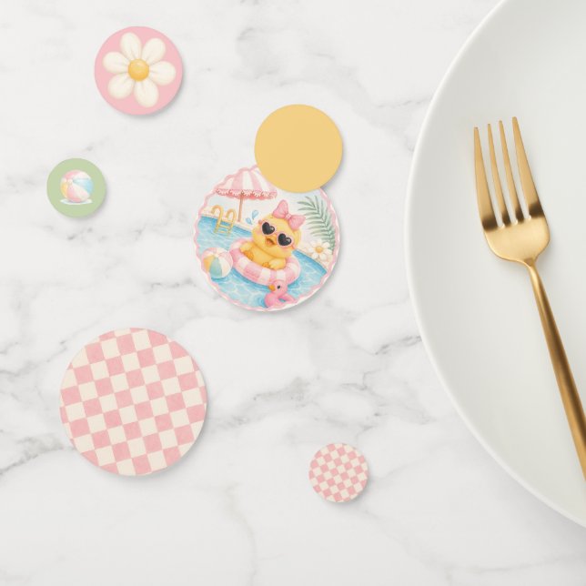 Duck Pool Birthday Party Table Confetti  (Group)