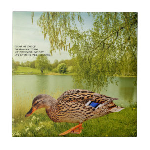 DUCK QUOTE   TILE