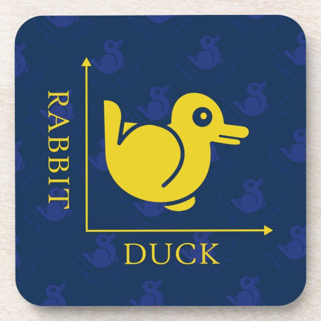 Duck Rabbit Illusion Coaster (Front)