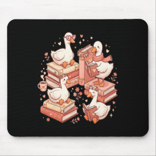 Duck Reading Books Librarian Valentine Teacher Val Mouse Mat