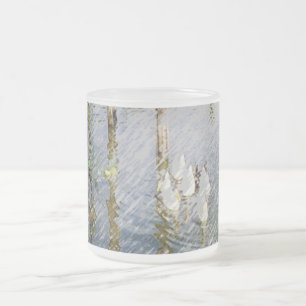 Duck Reflections l Frosted Glass Coffee Mug