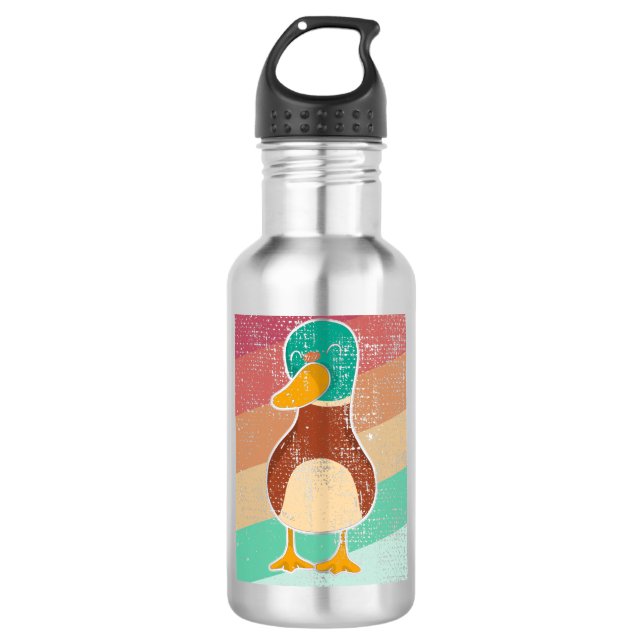 Duck Retro 710 Ml Water Bottle (Front)