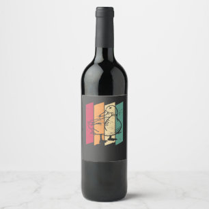 Duck Retro Wine Label