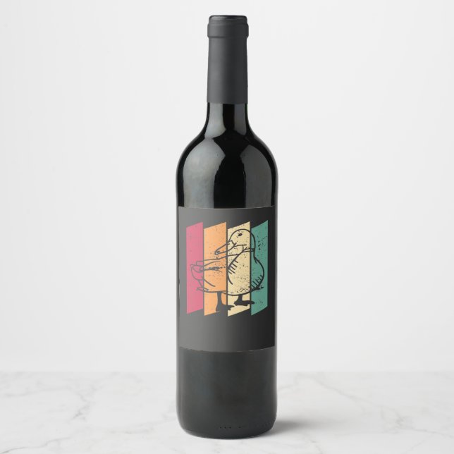 Duck Retro Wine Label (Front)