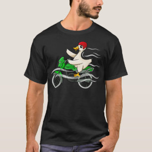 Duck Riding Motorbike T-Shirt