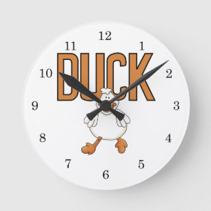 Duck Round Clock