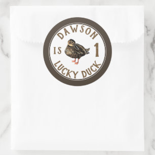 Duck Round Stickers
