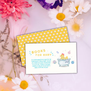 Duck Rub A Dub Dub Bathtub Books For Baby Shower  Enclosure Card