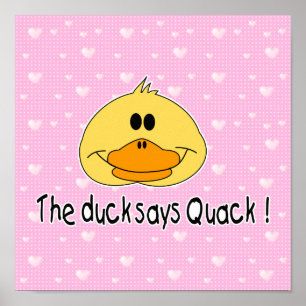 Duck Says Quack Poster
