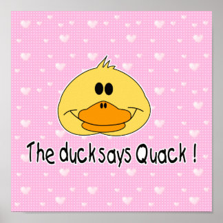 Duck Says Quack Poster