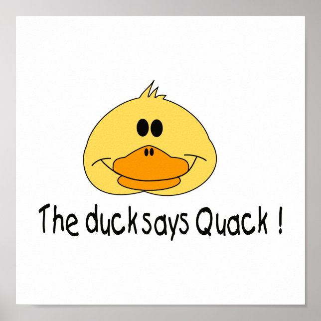 Duck Says Quack Poster (Front)