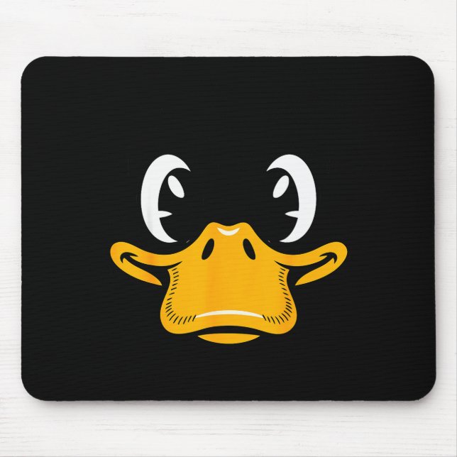 Duck Shirt Adult Kids Men Women Yellow Duck Face C Mouse Mat (Front)