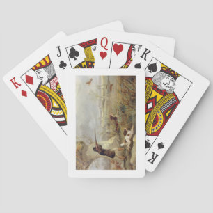 Duck Shooting (oil on canvas) Playing Cards